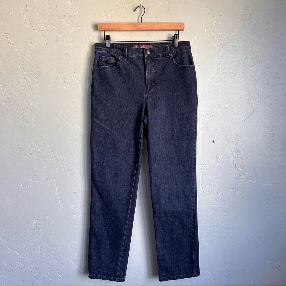 Gloria Vanderbilt Women’s Amanda Classic Jeans Blue Stretch Denim Size 8 EUC